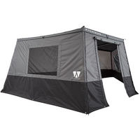 Vickywood Leaf zijpanelen uitbreidingsset voor 180&deg; achtertent 150 cm grijs