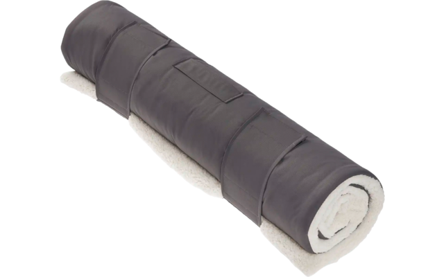 Schwarze Taschenlampe auf weißem Hintergrund