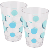 Berger Plastic Bubbles Glass, Set of 2