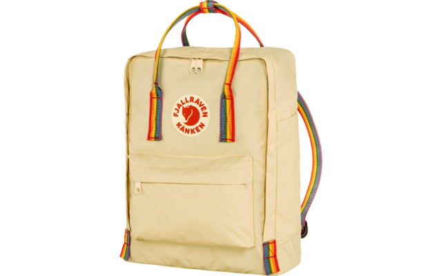 Fjällräven Kanken Rainbow Backpack 16 Volume Light Oak-Rainbow Pattern