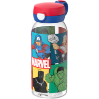 Mepal Campus Kinder-Trinkflasche mit Klappdeckel auslaufsicher 600 ml Avengers