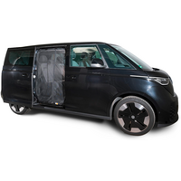 Mosquitera para puertas correderas con cremallera magn&eacute;tica y red de malla fina (Fine-mesh) para el lado del copiloto derecha ID Buzz Mayr Van