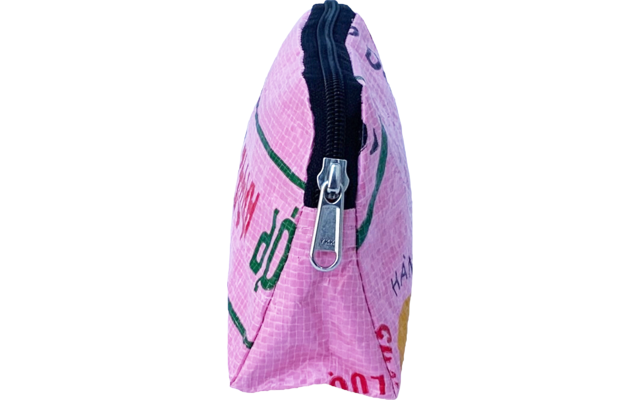 Beadbags Kosmetiktasche aus recycelten Reissack rosa