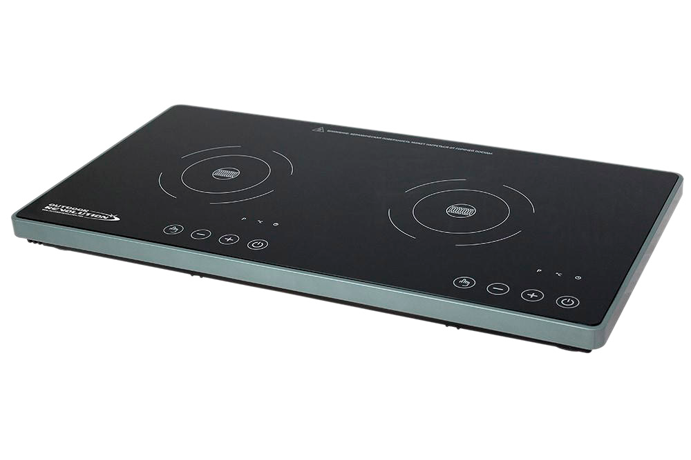 Plaque De Cuisson à Induction 2 Feux Portable Alpina - Économe, Sécurité Enfant, Pour Camping Et Maison