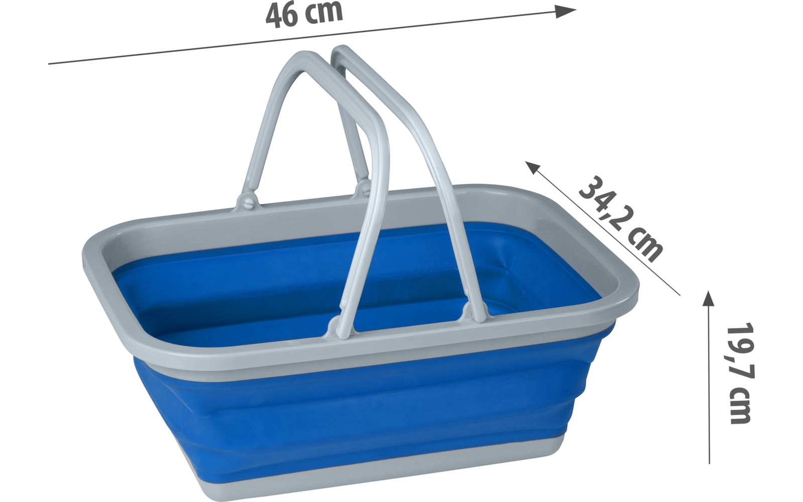 Image du produit Berger Faltsch&uuml;ssel Silikon mit Henkel 16 Liter 1