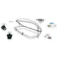 Fiamma Montagesatz passend f&uuml;r Ultra Box 1 / 2 / Sport Pro - Fiamma Ersatzteilnummer 98655-057