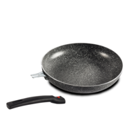 Berger Pfanne Stone Rock 2-tlg. mit abnehmbarem Griff und Antihaftbeschichtung Ø 24 cm