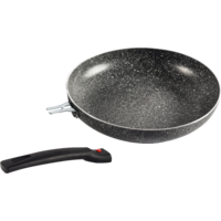 Berger Pfanne Stone Rock 2-tlg. mit abnehmbarem Griff und Antihaftbeschichtung Ø 24 cm