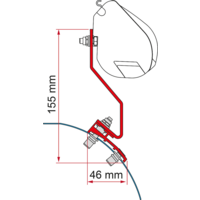 Fiamma Kit VW Caddy Maxi Lift Roof Markisenadapter f&uuml;r Fiamma F35