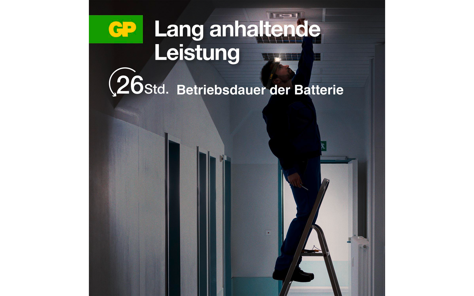 Produktbild GP Batteries CHW54 Stirnlampe 375 Lumen mit Bewegungssensor 1