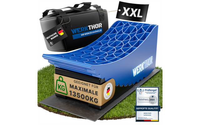 Produktbild Werkthor Auffahrkeile bis zu 13,5 Tonnen inklusive Transporttasche Gr&ouml;&szlig;e  1