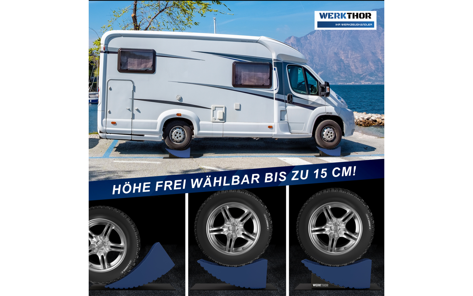 Produktbild Werkthor Auffahrkeile bis zu 13,5 Tonnen inklusive Transporttasche Gr&ouml;&szlig;e  1