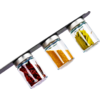 silwy® delicatessen magnetic glasses set of 3 Black Classy incl. metal bar (192 ml)