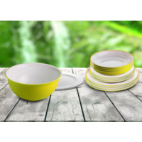 Omada servies 14-delig lichtgroen