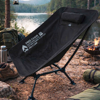 BusBoxx Defthike Relaxing Lounge Chair faltbarer Campingstuhl schwarz
