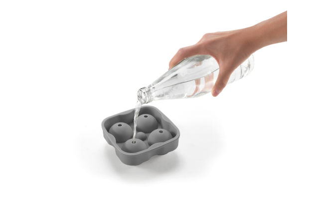 Metaltex Moule à glaçons flexible 4 boules de glace