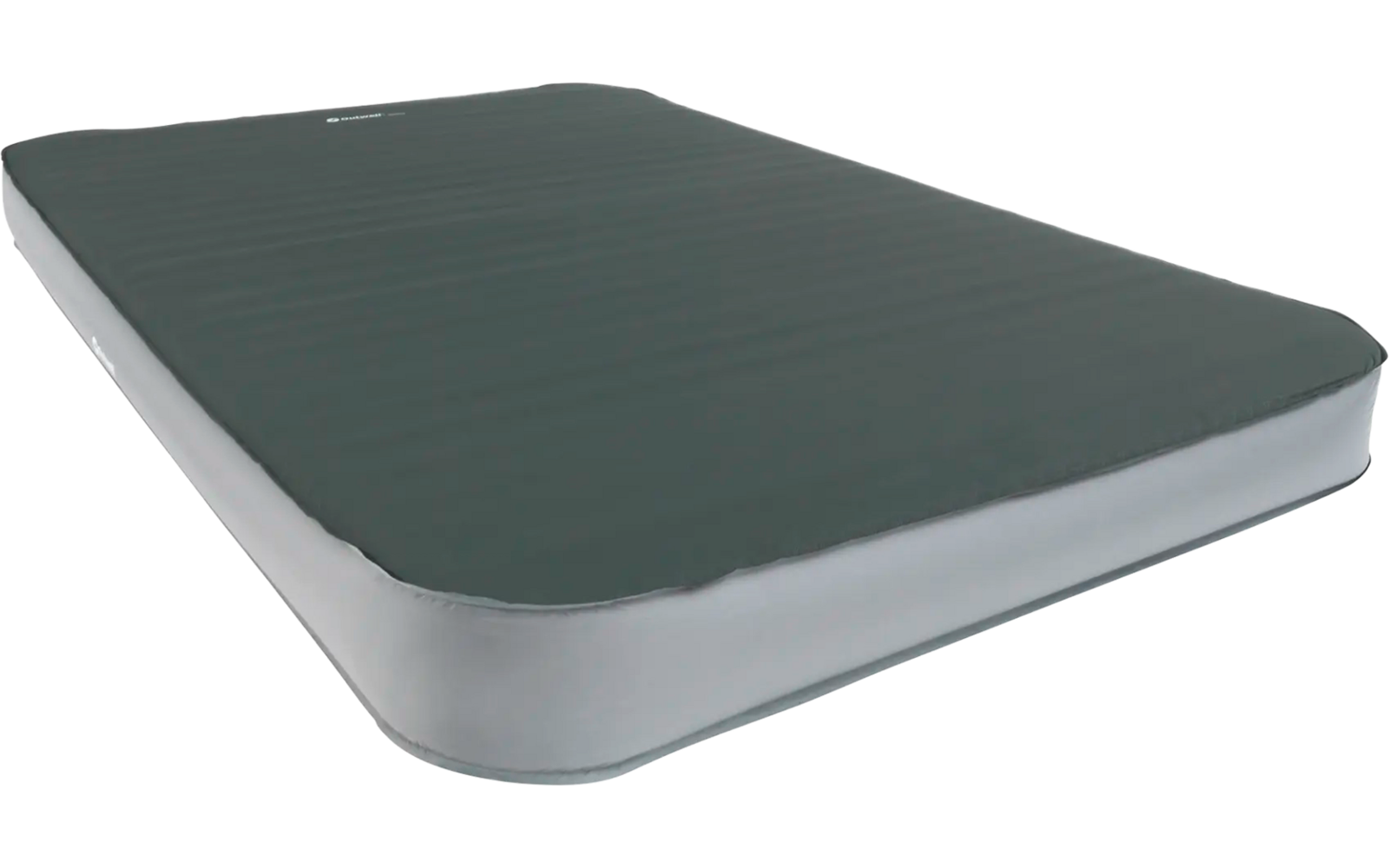 Grijze matras met witte rand op witte achtergrond