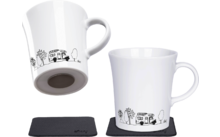 Tasses magnétiques "Camping" set de 2 incl. nano pads métalliques silwy®