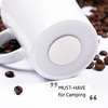 silwy® porcelain magnetic cups camping set of 2 incl. metal nano gel pads (0.27 l)
