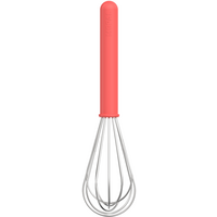Mepal Chef It batidor de acero inoxidable de polipropileno con mango ergon&oacute;mico 25 cm coral