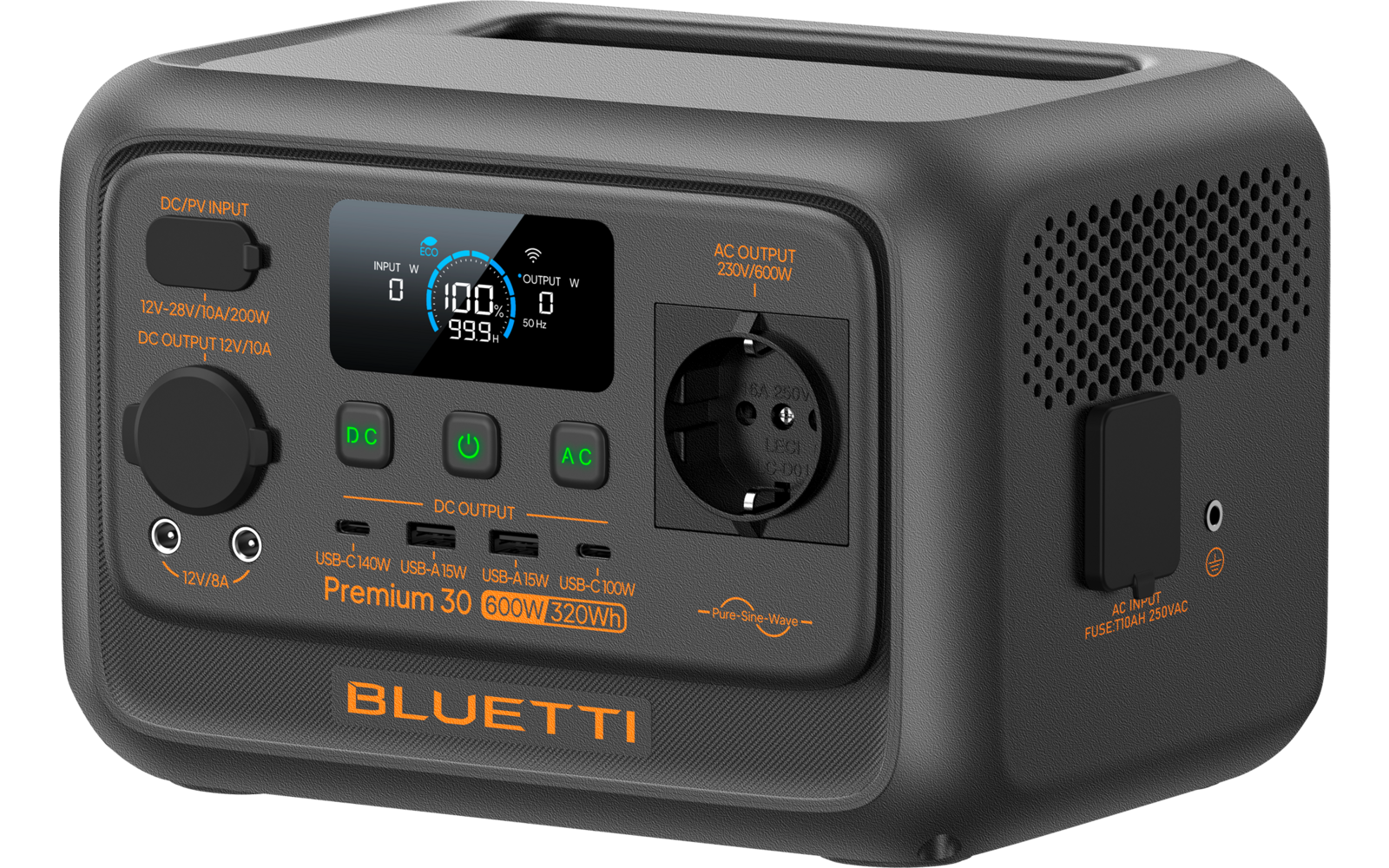 Produktbild Bluetti Premium 30 V2 Powerstation mit USV-Funktion 320 Wh 600 W 1