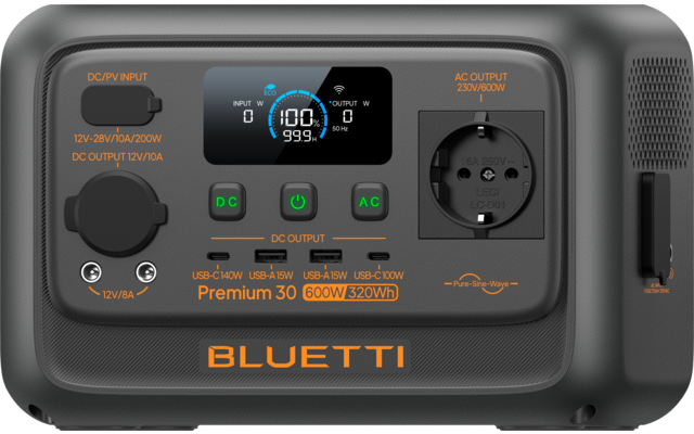 Produktbild Bluetti Premium 30 V2 Powerstation mit USV-Funktion 320 Wh 600 W 1