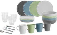 Brunner All Inclusive Dolomite colorful melamine tableware set 36 pieces 4 persons