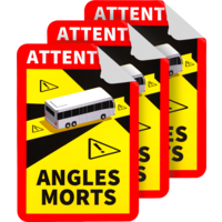 Autocollant angle mort Berger, lot de 3
