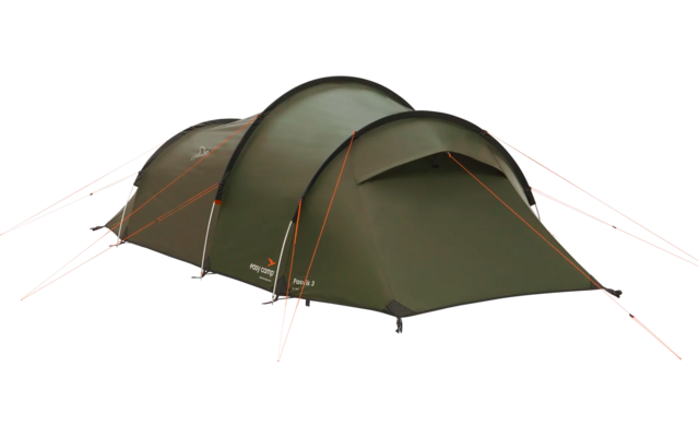 Groen koepeltent op witte achtergrond