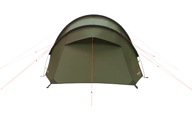 Groene kampeertent op witte achtergrond