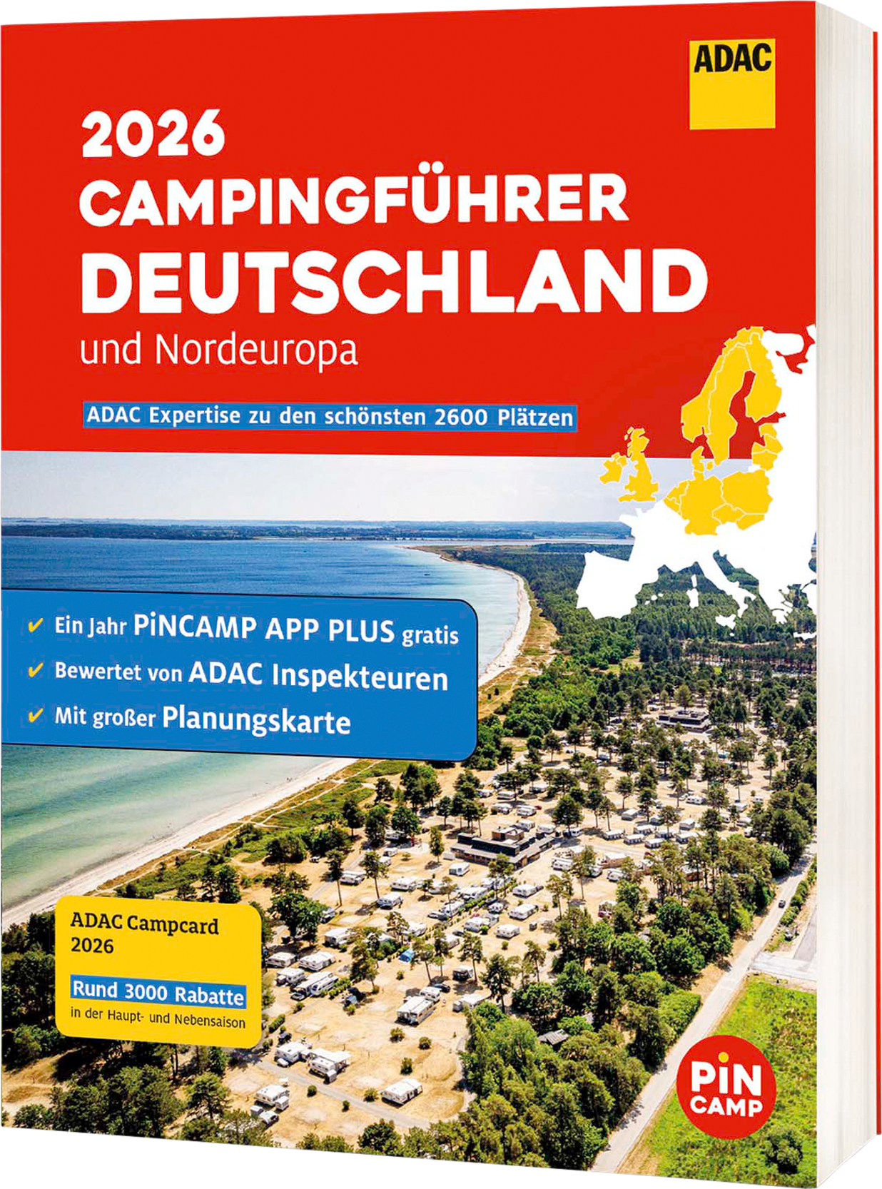 ADAC Camping Guide 2026 including ADAC Campcard Language German - Berger  Camping