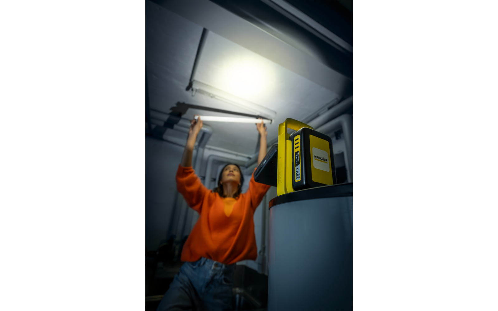 Produktbild K&auml;rcher MFL 2-18 Multifunktionslampe mit Powerbank 280 Lumen 18V 1
