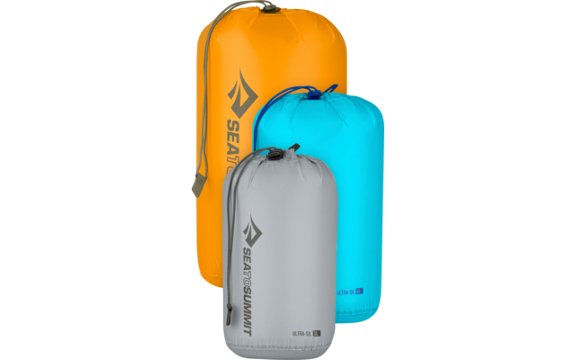 Sea to Summit Lightweight Dry Bag Packtaschenset 3 teilig 3 / 5 / 8 Liter High Rise / Blue Atoll / Zinnia