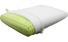 Mape Camping- und Reisekissen aus ergonomischem Therm Soft Schaum und Baumwolle grün 