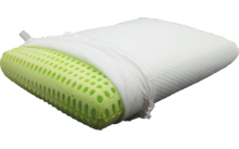 Mape kampeer- en reiskussen gemaakt van ergonomisch Therm Zacht schuim en katoen groen