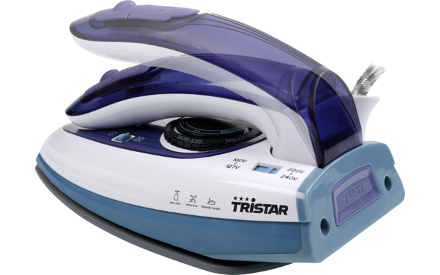 Tristar travel steam iron, folding handle - 1000 W