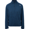 Blauer Pullover mit Reißverschluss vorne und langem Arm