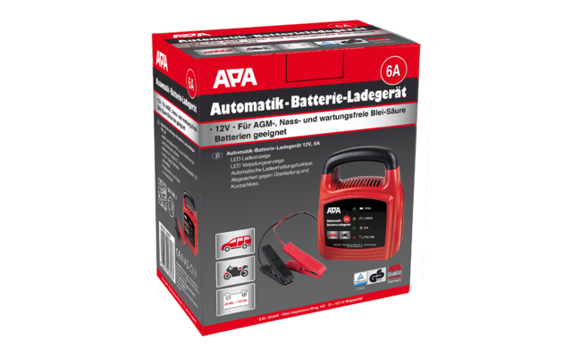 EAL automatische acculader 12 V/6 A 20 - 110 Ah