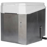 Biotioo 2.0 RL Trockentrenntoilette mit Kompostierfunktion 10 Liter Urintank 25 Liter Feststoffbeh&auml;lter silber