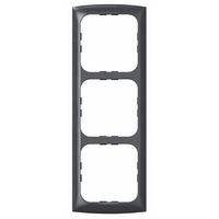 Syst&egrave;me Cadre trois prises Softline noir 10.000 Inprojal