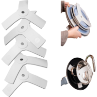 Adaptadores magn&eacute;ticos para apilar platos gris Silwy