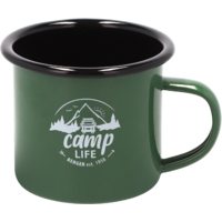 Camplife Emaille Becher 330 ml gr&uuml;n