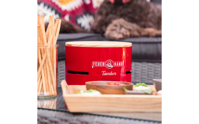 Product afbeelding Feuerhand Tamber Tischgrill Holzkohlegrill mit Deckel und Starterkohle 1