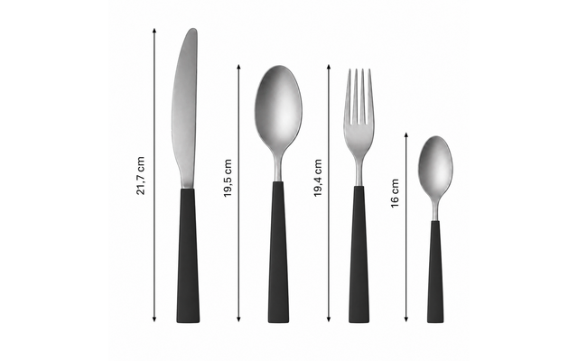Produktbild Berger Solona Edelstahl Besteck-Set 16-tlg. f&uuml;r 4 Personen 1