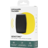 Confezione prodotto bianca con un dispositivo nero su un cerchio giallo, testi "COPENHAGEN TRACKERS" e "GEMSTONE GPS TRACKER"