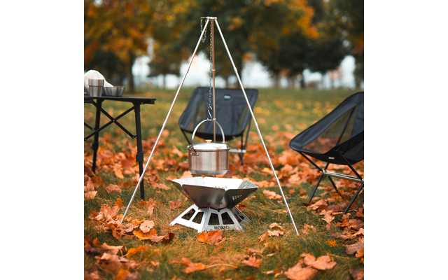 Produktbild Boxio Tripod Dreibein Aluminium h&ouml;henverstellbar &Oslash; 83 x 104 cm 1