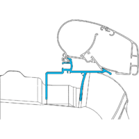 Dometic PR-ADAPT wall awning adapter for VW Crafter from 2017