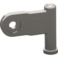 Fiamma support foot joint left for awning F80s / F80L - Fiamma spare part number 98673-206