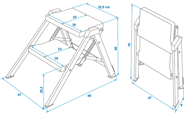 Product afbeelding ProPlus Doppeltrittstufe faltbar 1