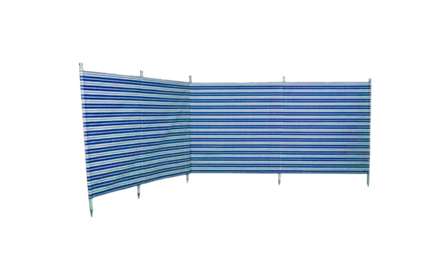 Blue Diamond striped windbreak 3.6 x 1.37 meters blue